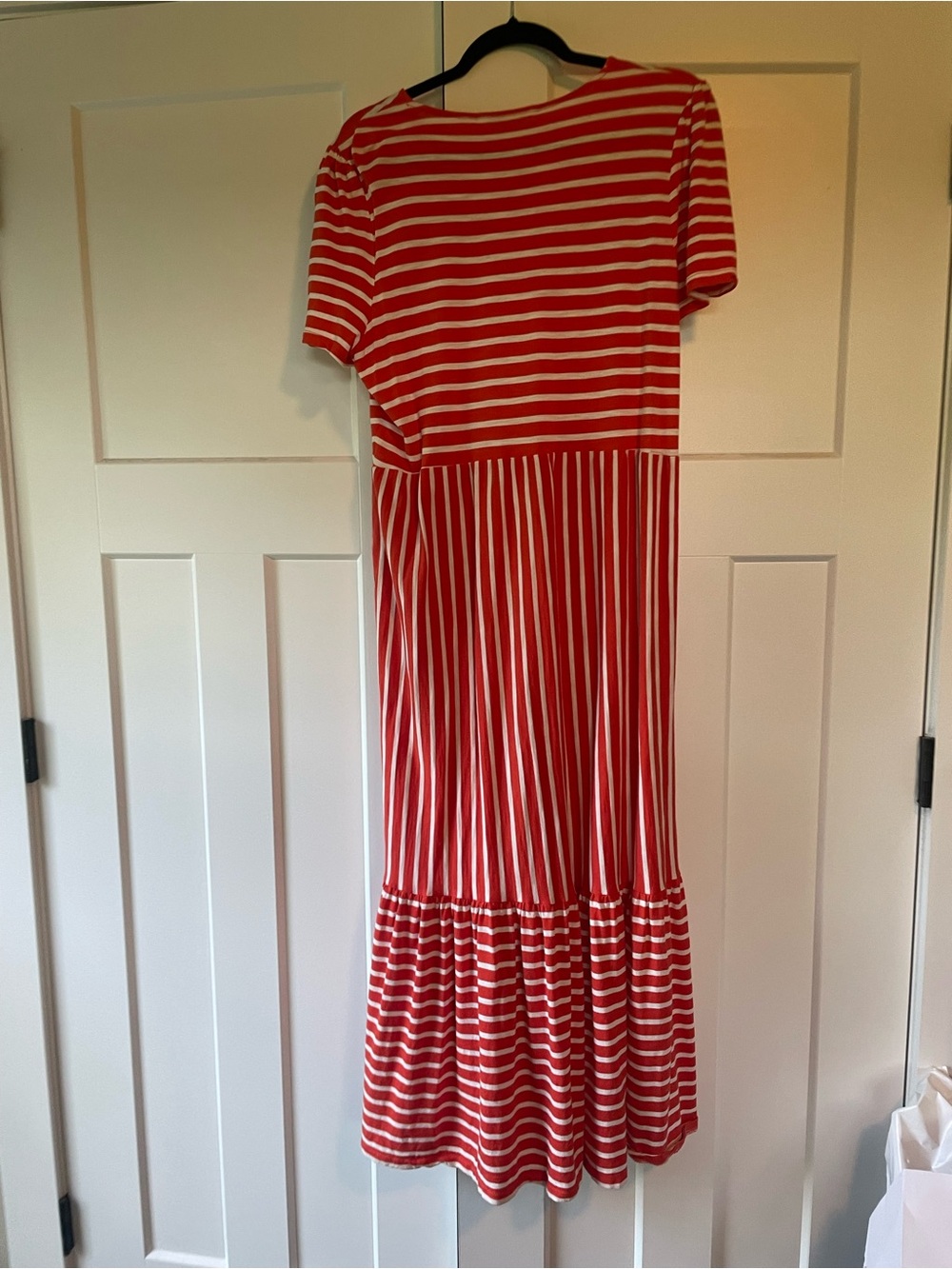 Boden Orange and White Striped Maxi Dress - Picture 3 of 4
